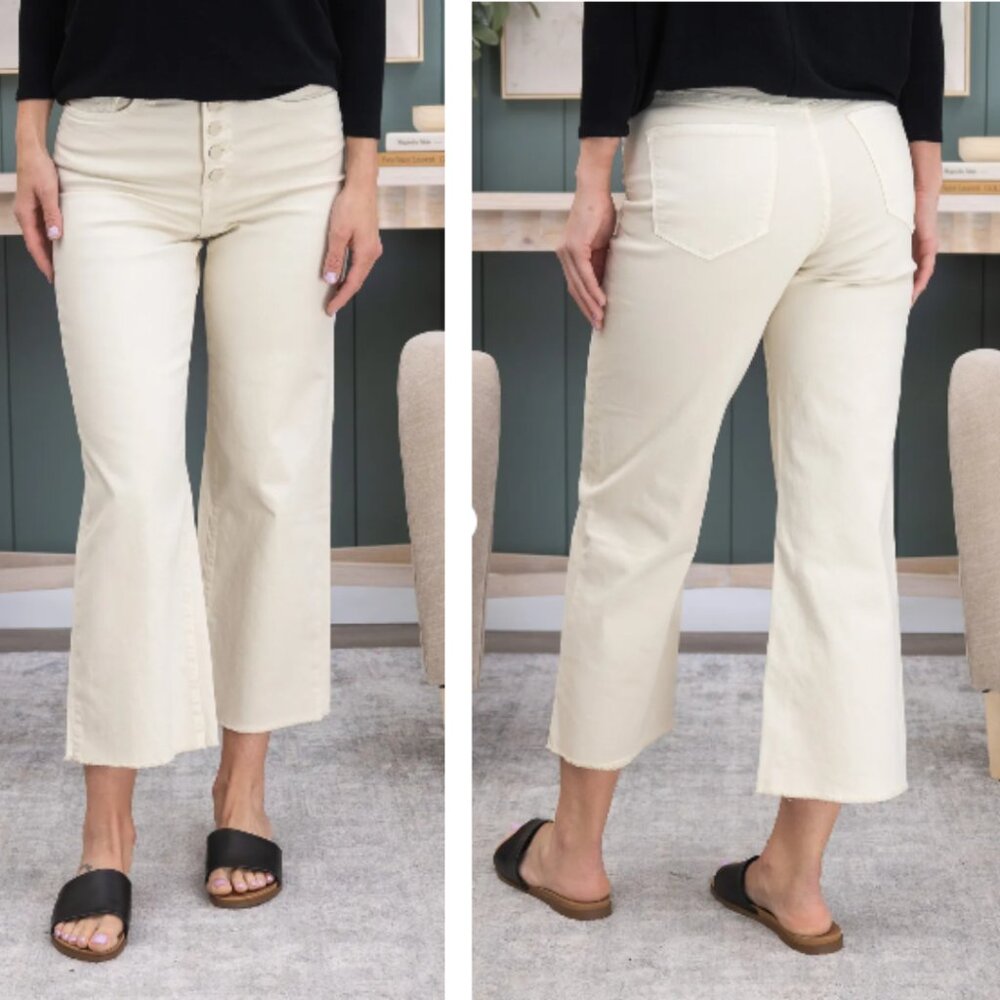 NWT MICA CHROMATIC HIGH RISE WIDE LEG CROP JEANS - SIZE 29